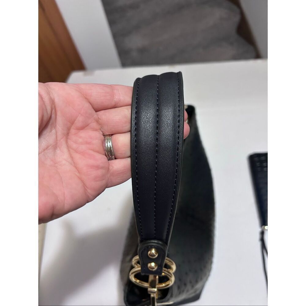 MKF Collection Wandy Vegan Leather Navy Womens Hobo & Clutch Wallet Set by Mia K - Picture 8 of 16